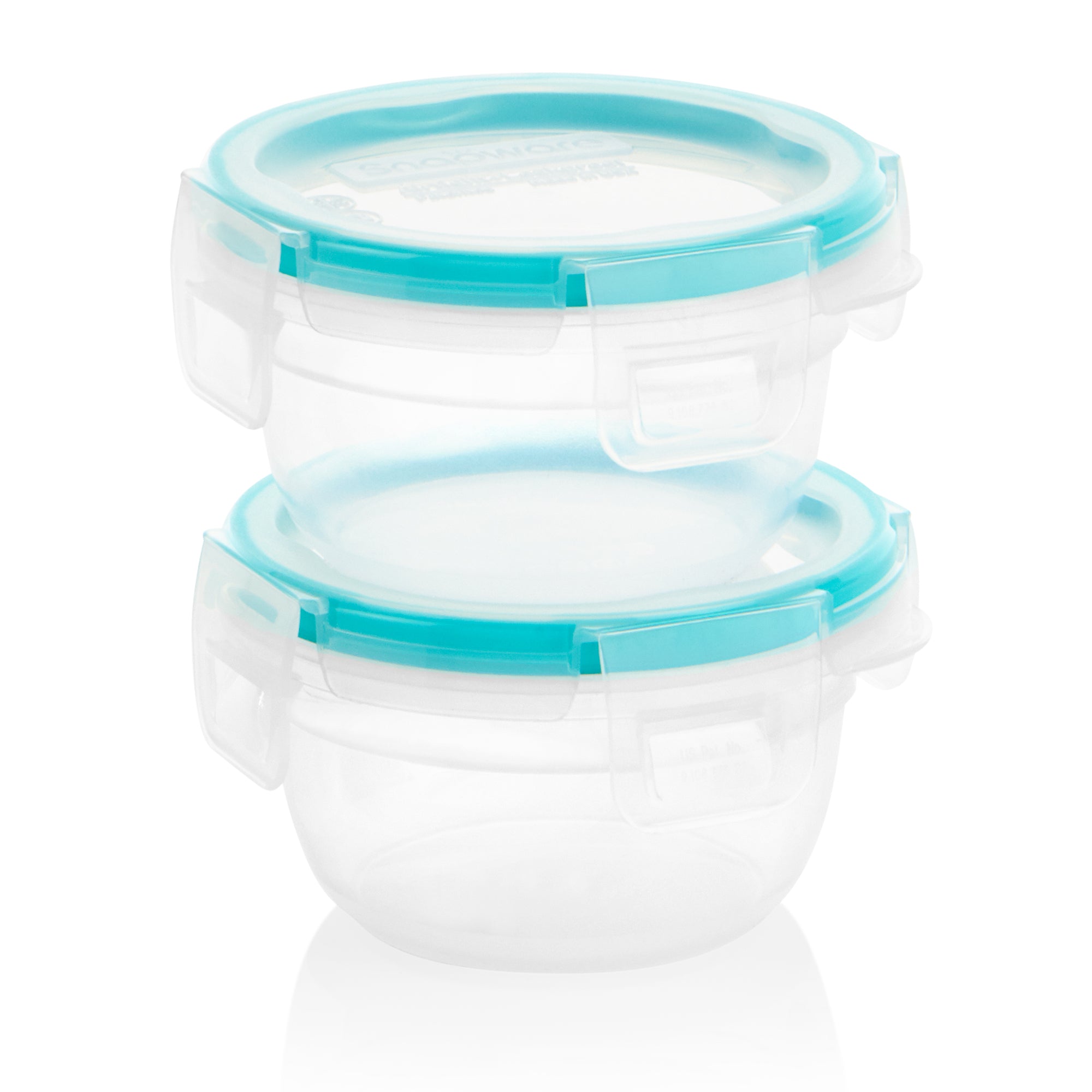 Snapware? Total Solution? 2-pack Plastic Food Storage Container Set with Aqua Lids