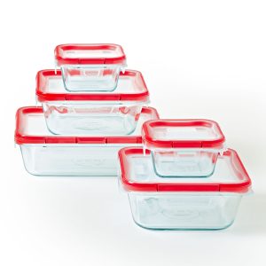 Pyrex? Freshlock? 10-piece Glass Storage Set