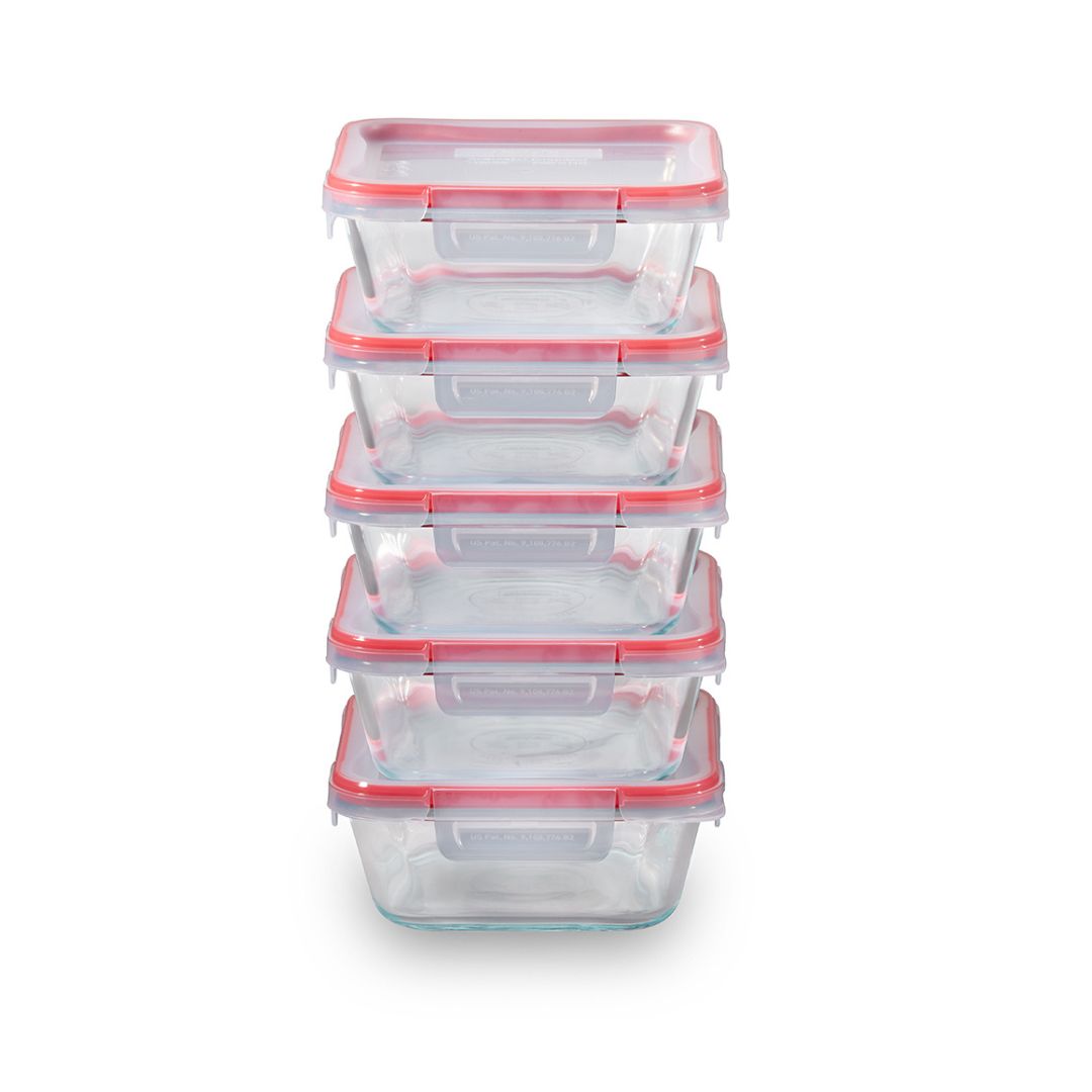 Pyrex? Freshlock? 10-piece Meal Prep Glass Storage Set