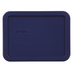 Pyrex? Blue Lid for 3-cup Rectangular Food Storage Container